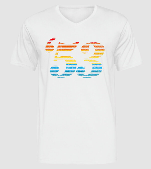 Retro Birthday 1953 model alb pe tricou