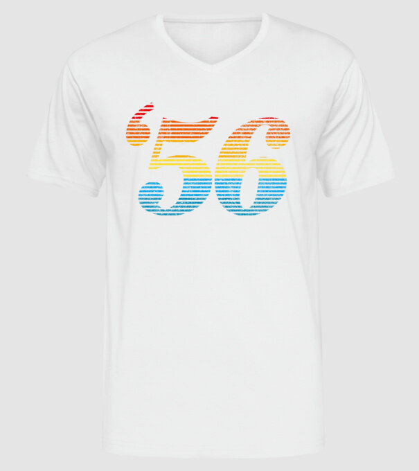 Retro Birthday 1956 model alb pe tricou