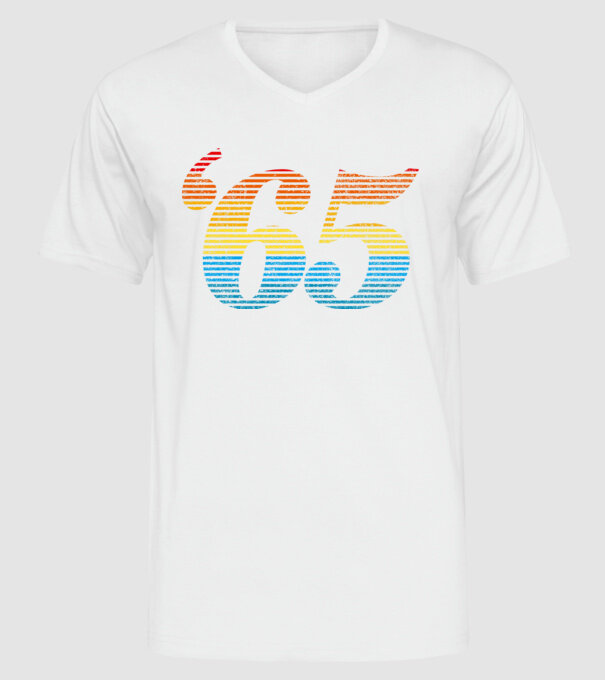 Retro Birthday 1965 model alb pe tricou