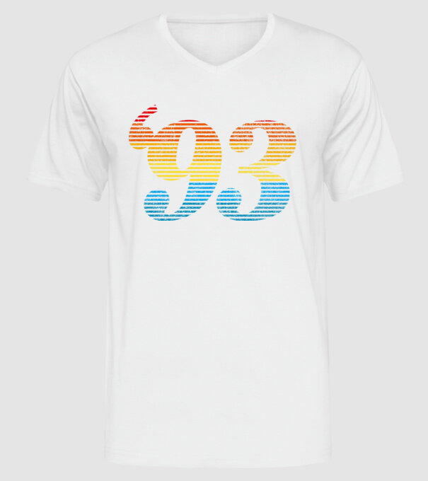 Retro Birthday 1993 model alb pe tricou
