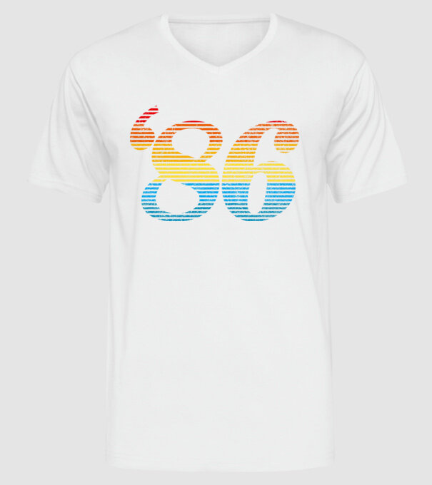 Retro Birthday 1986 model alb pe tricou