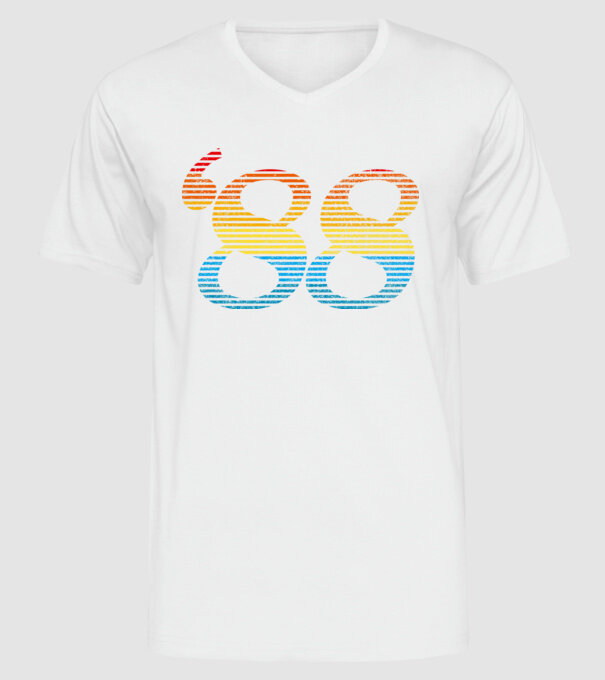 Retro Birthday 1988 model alb pe tricou
