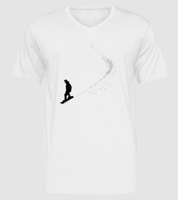 Slope Pantă model alb pe tricou