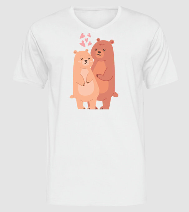 URȘI ÎNDRĂGOSTIȚI model alb pe tricou