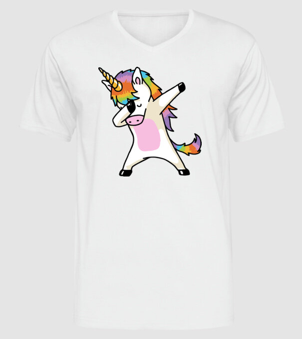 UNIDAB model alb pe tricou