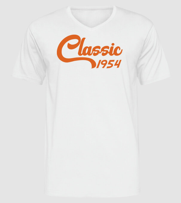 1954 Classic model alb pe tricou