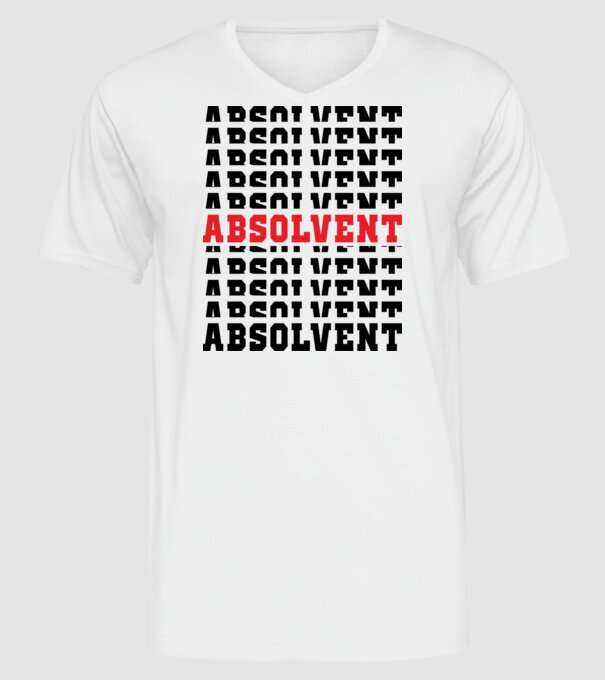 absolvent 2022 model alb pe tricou