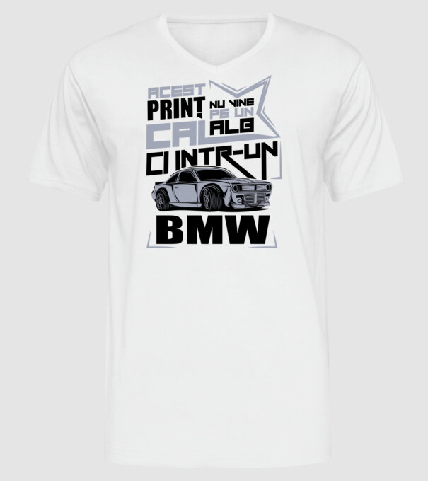 Acest prinț nu vine pe un cal alb, ci într-un BMW model alb pe tricou