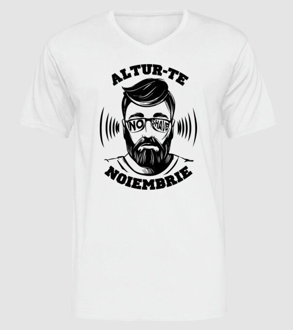 alătură-te - noiembrie model alb pe tricou