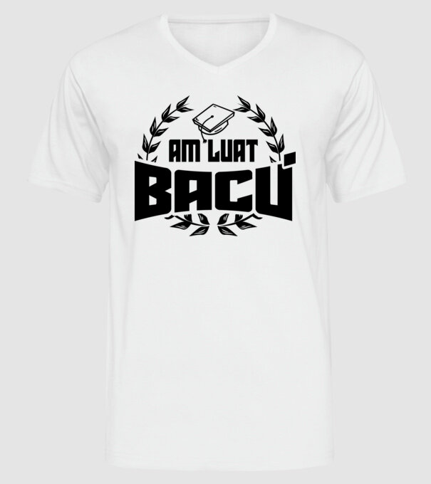 Am luat bacu model alb pe tricou
