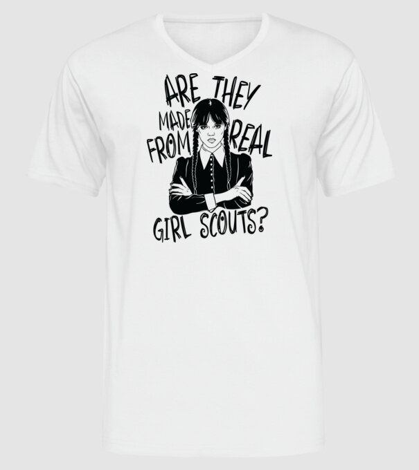 Are the made from real girl scouts model alb pe tricou