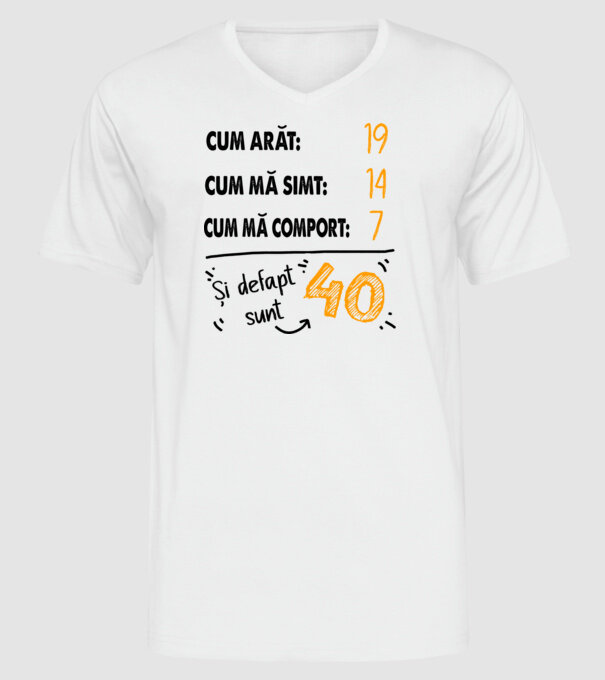 Aspect, senzație, comportament 40 Alb model alb pe tricou