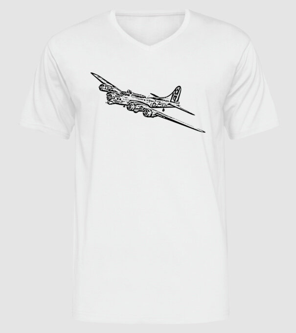 Avioane model alb pe tricou