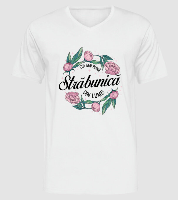 Cea mai bună străbunică din lume! model alb pe tricou