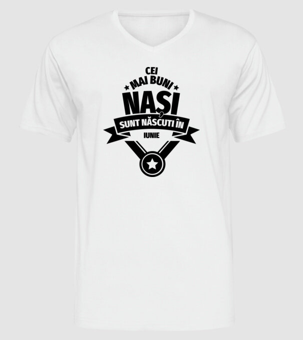 Cei mai buni nași sunt născuți în iunie. model alb pe tricou