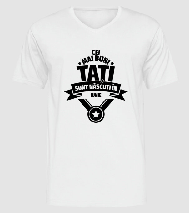 Cei mai buni Tați sunt născuți în martie. model alb pe tricou