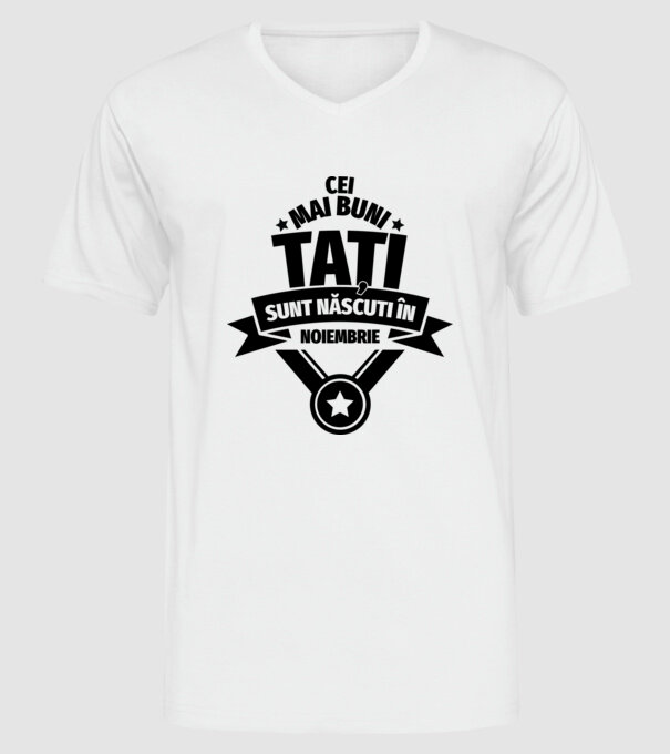 Cei mai buni Tați sunt născuți în martie. model alb pe tricou
