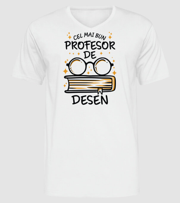 Cel mai profesor de desen model alb pe tricou