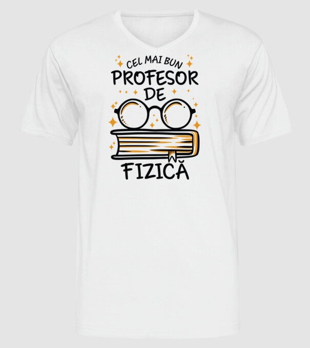 Cel mai profesor fizică model alb pe tricou