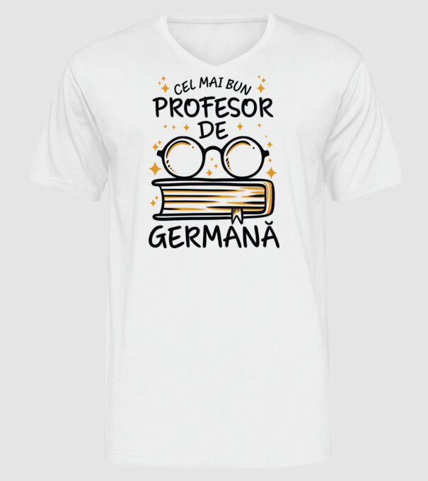 Cel mai profesor germană model alb pe tricou