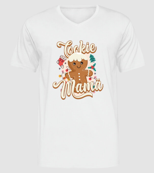 Cookie mamă model alb pe tricou