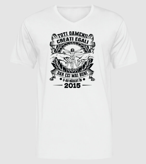 Da Vinci 10 2015 model alb pe tricou