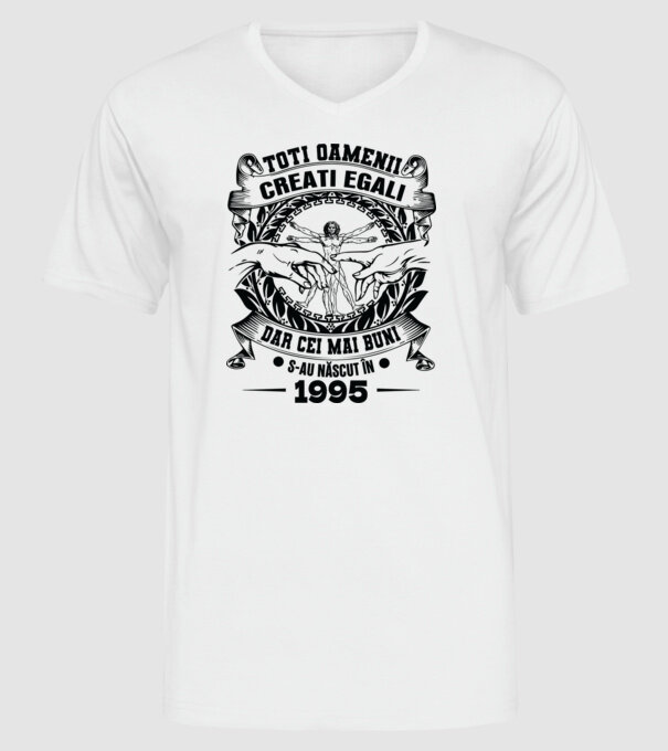 Da Vinci 30 1995 model alb pe tricou