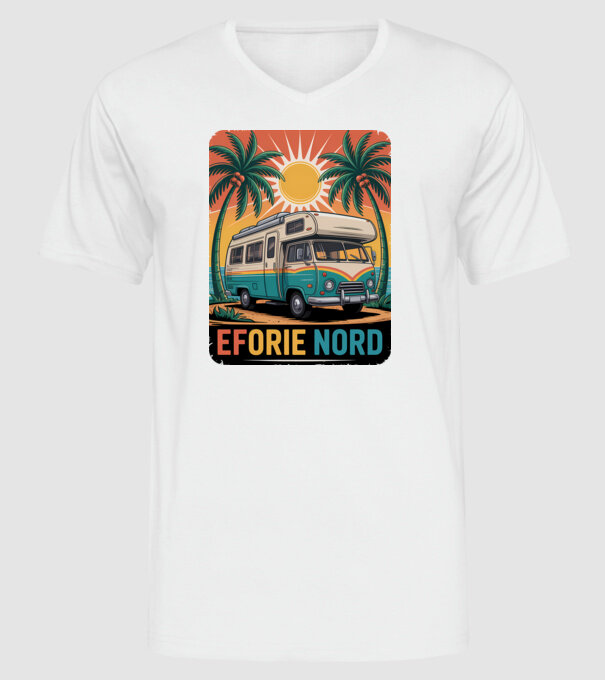 Eforie Nord model alb pe tricou