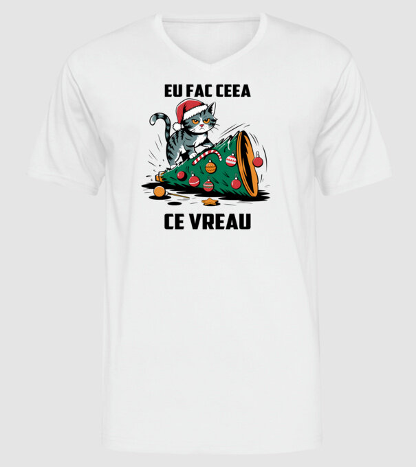 Eu fac ceea ce vreau Alb model alb pe tricou