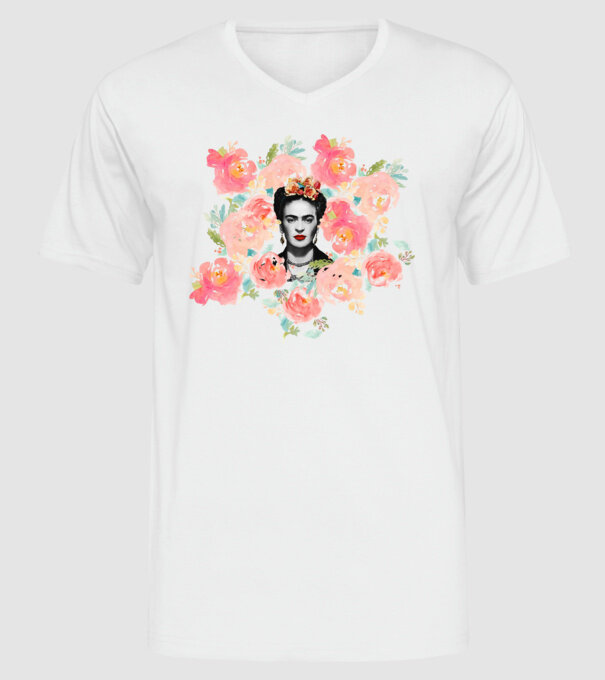 Frida Kahlo 2 model alb pe tricou