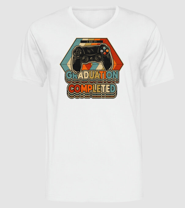 Graduation Completed model alb pe tricou