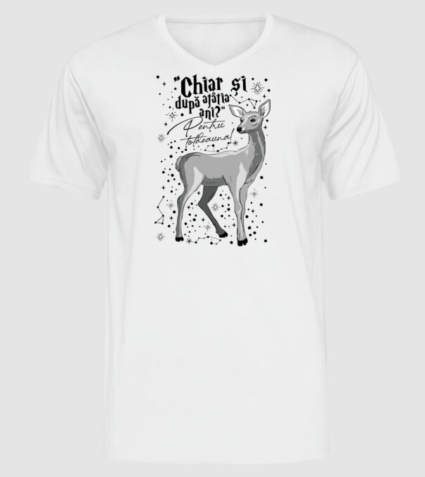 Harry Potter Valentine model alb pe tricou