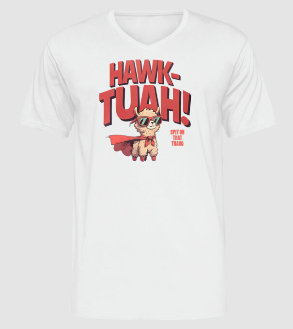 hawk tuah llama spit on that thang model alb pe tricou