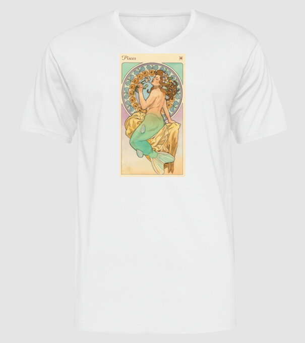 Horoscop Tarot PESTI model alb pe tricou