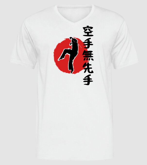 Larusso training japan model alb pe tricou