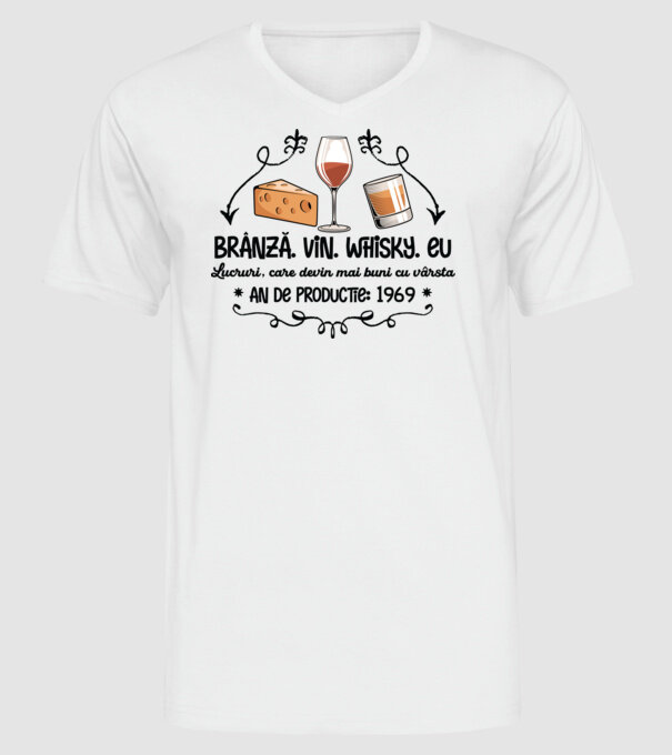 Lucruri, care devin mai buni cu vârsta 1969 55 de ani model alb pe tricou