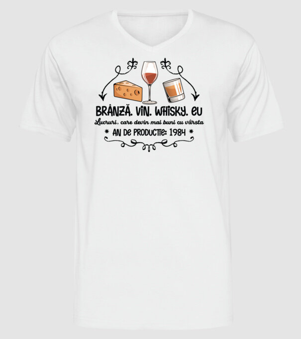 Lucruri, care devin mai buni cu vârsta 1984 40 de ani model alb pe tricou