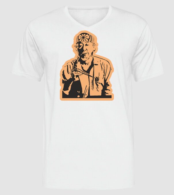 Mister miyagi cobra kai model alb pe tricou