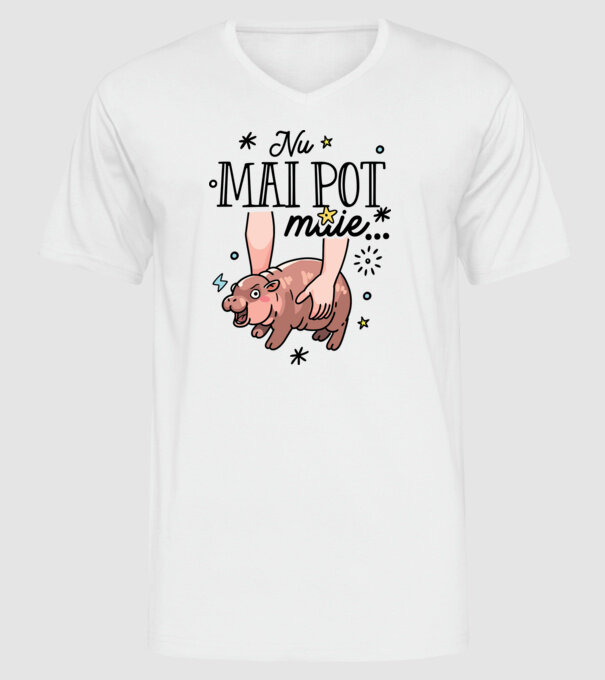Nu mai pot muie... model alb pe tricou
