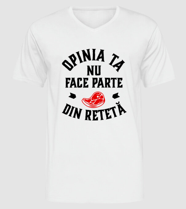 Opinia ta nu face parte din rețetă model alb pe tricou