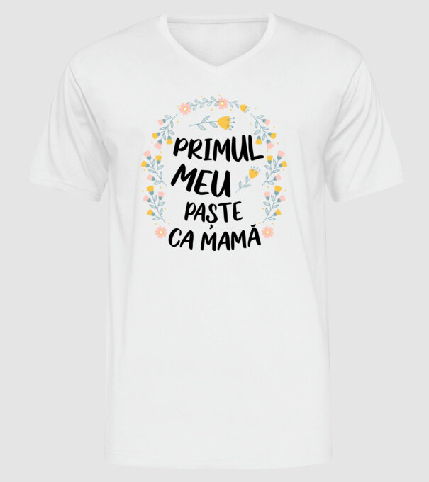 Primul meu Paște ca mamă model alb pe tricou