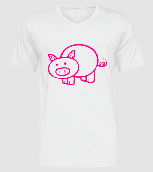 purcel model alb pe tricou