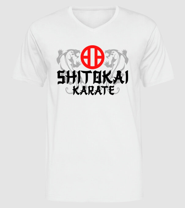 Shitokai Karate model alb pe tricou