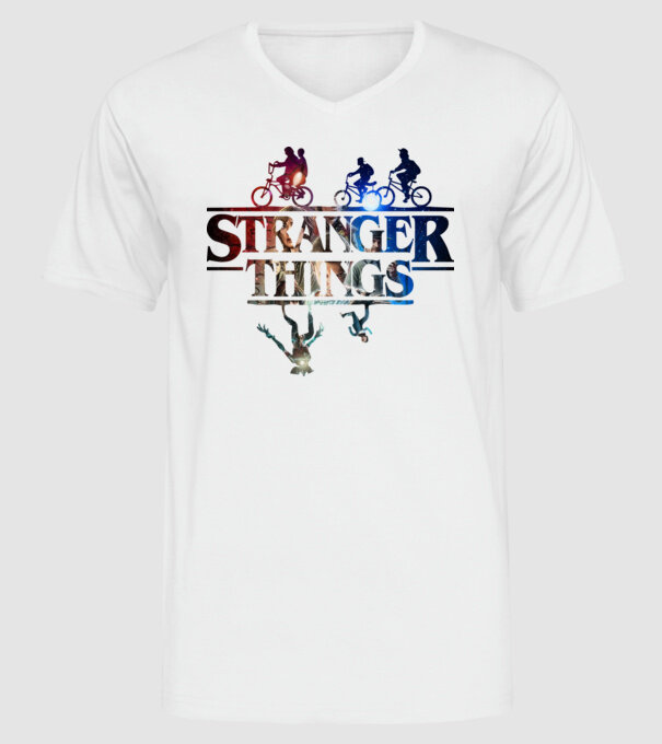 stranger things quote poster2 model alb pe tricou
