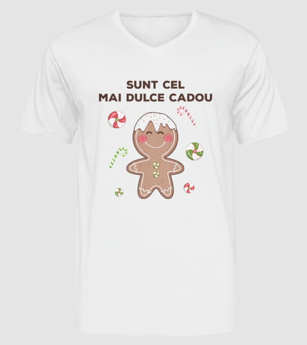 Sunt cel mai dulce cadou model alb pe tricou