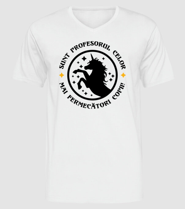 Sunt profesorul celor mai fermecători copii model alb pe tricou