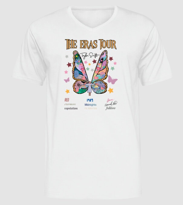 Taylor Swift eras fairy model alb pe tricou