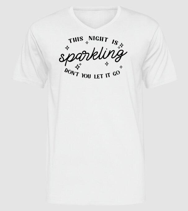 Taylor Swift This night is sparkling model alb pe tricou
