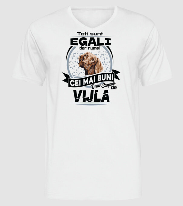 Toți sunt egali, dar numai cei mai buni devin stăpâni de vijla model alb pe tricou