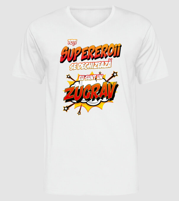 toți supereroii se deghizează, eu sunt un zugrav model alb pe tricou